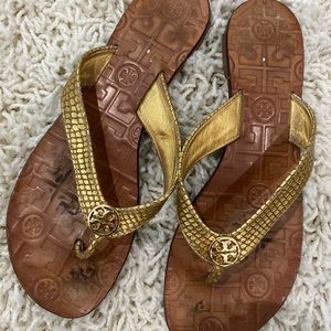 Tory Burch Gold Sandals